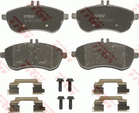 TRW GDB1736 - Brake Pad Set, disc brake autospares.lv