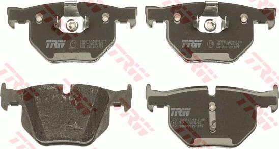 TRW GDB1730 - Brake Pad Set, disc brake autospares.lv