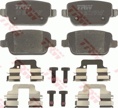 TRW GDB1732 - Brake Pad Set, disc brake autospares.lv