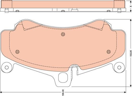 TRW GDB1779 - Brake Pad Set, disc brake autospares.lv