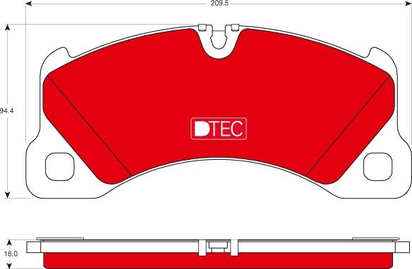 TRW GDB1774DTE - Brake Pad Set, disc brake autospares.lv