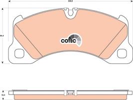 TRW GDB1774 - Brake Pad Set, disc brake autospares.lv