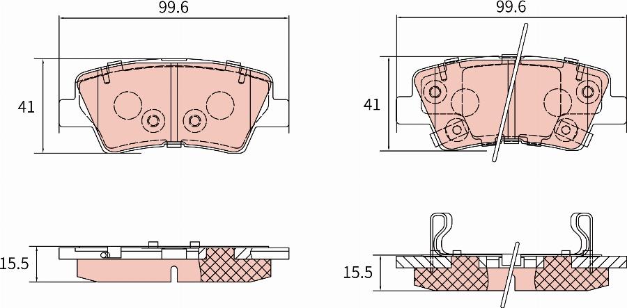 TRW GDB8907AT - Brake Pad Set, disc brake autospares.lv