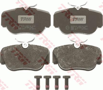 TRW GDB817 - Brake Pad Set, disc brake autospares.lv