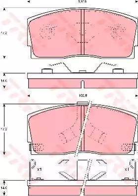 Delphi LP0626 - Brake Pad Set, disc brake autospares.lv