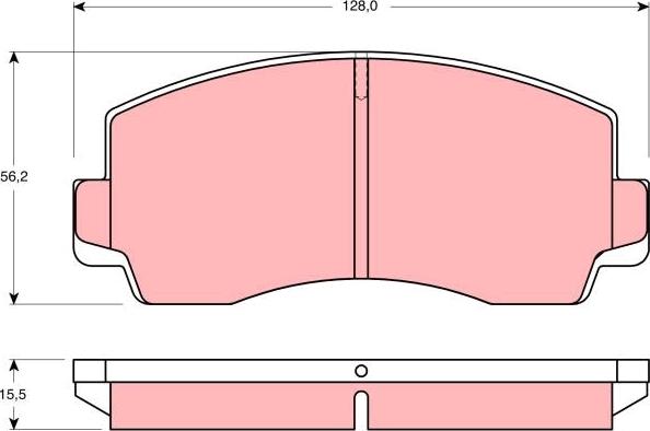 TRW GDB828 - Brake Pad Set, disc brake autospares.lv