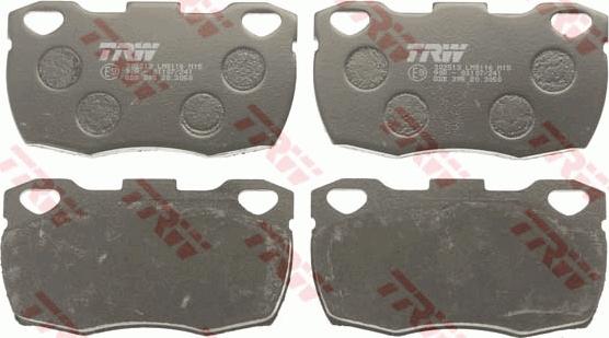 TRW GDB395 - Brake Pad Set, disc brake autospares.lv