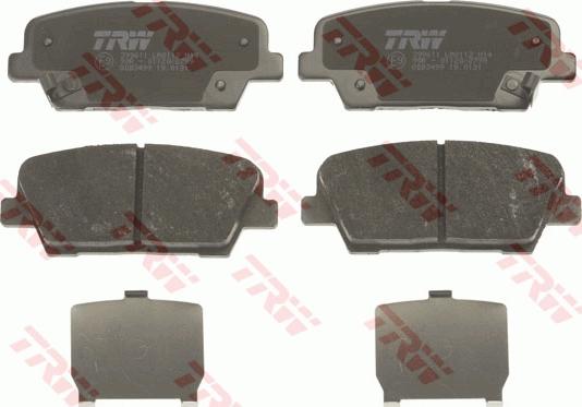 TRW GDB3499 - Brake Pad Set, disc brake autospares.lv