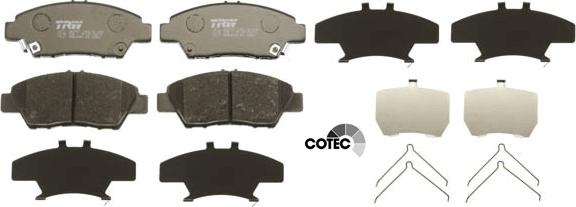 TRW GDB3493 - Brake Pad Set, disc brake autospares.lv