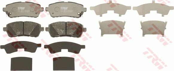 TRW GDB3437 - Brake Pad Set, disc brake autospares.lv