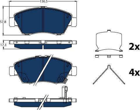 TRW GDB3478BTE - Brake Pad Set, disc brake autospares.lv