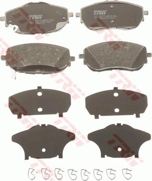 TRW GDB3598 - Brake Pad Set, disc brake autospares.lv