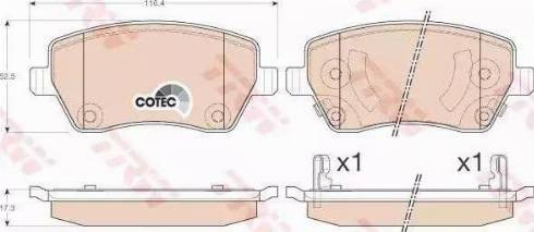 Alpha Brakes HKP-NS-019 - Brake Pad Set, disc brake autospares.lv