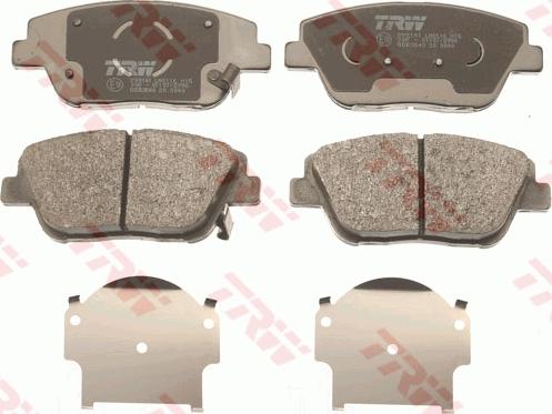 TRW GDB3540 - Brake Pad Set, disc brake autospares.lv