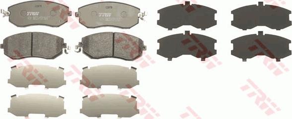 TRW GDB3519 - Brake Pad Set, disc brake autospares.lv