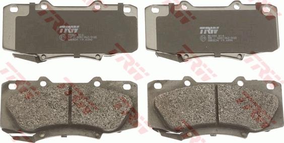 TRW GDB3534 - Brake Pad Set, disc brake autospares.lv