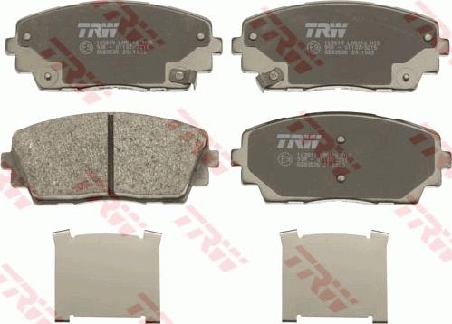 TRW GDB3535 - Brake Pad Set, disc brake autospares.lv