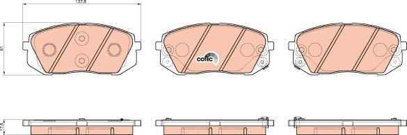 TRW GDB3530 - Brake Pad Set, disc brake autospares.lv