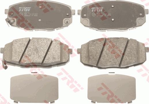 TRW GDB3523 - Brake Pad Set, disc brake autospares.lv