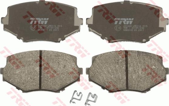 TRW GDB3103 - Brake Pad Set, disc brake autospares.lv