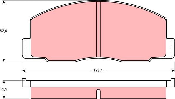 TRW GDB388 - Brake Pad Set, disc brake autospares.lv