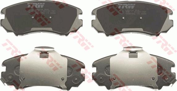 TRW GDB3352DT - Brake Pad Set, disc brake autospares.lv