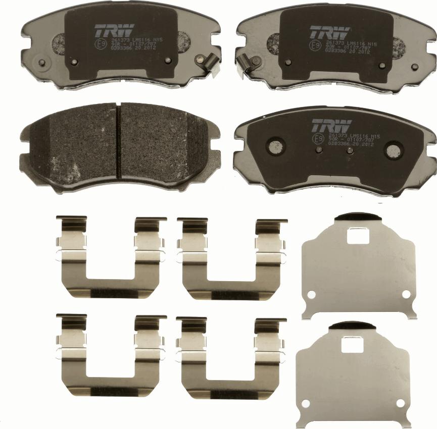 TRW GDB3386 - Brake Pad Set, disc brake autospares.lv