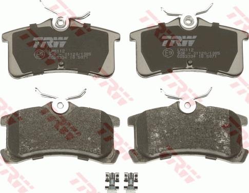 TRW GDB3334 - Brake Pad Set, disc brake autospares.lv