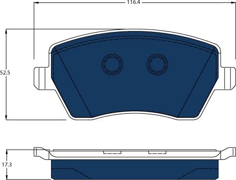 TRW GDB3332BTE - Brake Pad Set, disc brake autospares.lv