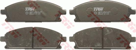 TRW GDB3293 - Brake Pad Set, disc brake autospares.lv