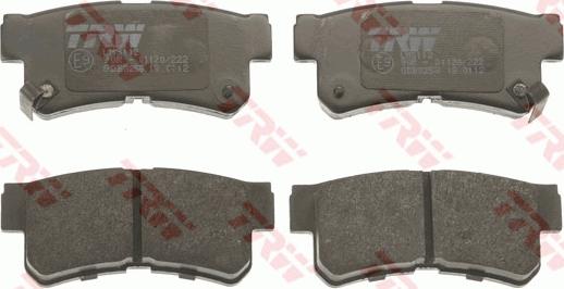 TRW GDB3258 - Brake Pad Set, disc brake autospares.lv