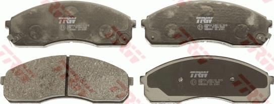 TRW GDB3261 - Brake Pad Set, disc brake autospares.lv