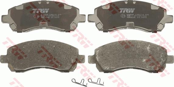 TRW GDB3205AT - Brake Pad Set, disc brake autospares.lv