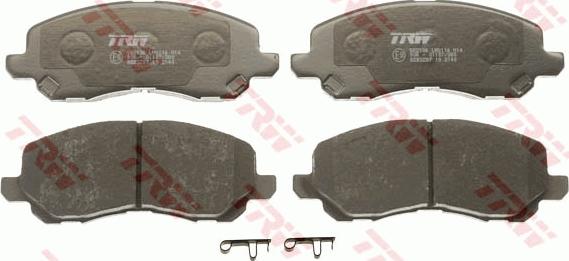 TRW GDB3287 - Brake Pad Set, disc brake autospares.lv