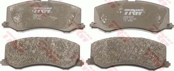 TRW GDB3237 - Brake Pad Set, disc brake autospares.lv