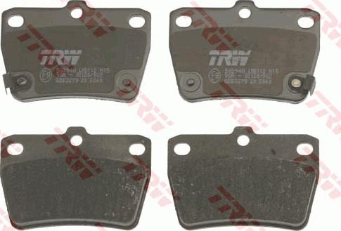 TRW GDB3279 - Brake Pad Set, disc brake autospares.lv