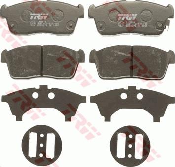 TRW GDB3276 - Brake Pad Set, disc brake autospares.lv