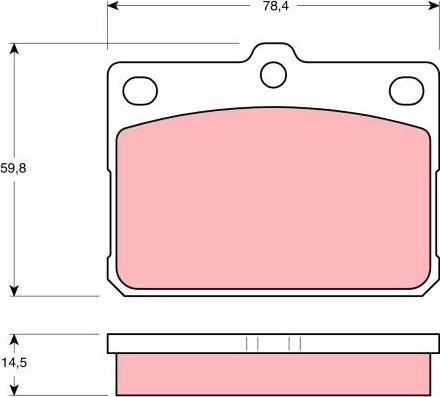 TRW GDB295 - Brake Pad Set, disc brake autospares.lv