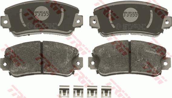 TRW GDB297 - Brake Pad Set, disc brake autospares.lv