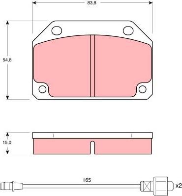 TRW GDB241 - Brake Pad Set, disc brake autospares.lv