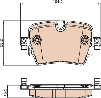 TRW GDB2066 - Brake Pad Set, disc brake autospares.lv