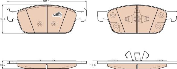 TRW GDB2009 - Brake Pad Set, disc brake autospares.lv