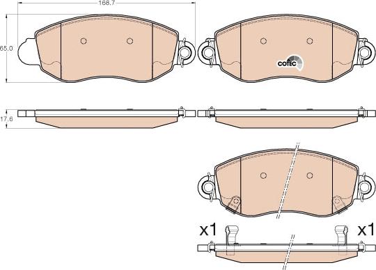 TRW GDB2006 - Brake Pad Set, disc brake autospares.lv