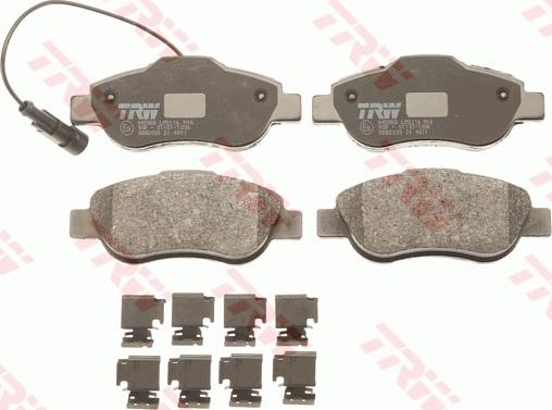 TRW GDB2039 - Brake Pad Set, disc brake autospares.lv