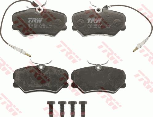 TRW GDB793 - Brake Pad Set, disc brake autospares.lv