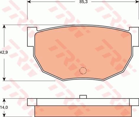 TRW GDB7547 - Brake Pad Set, disc brake autospares.lv