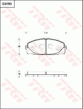 TRW GDB7693AT - Brake Pad Set, disc brake autospares.lv