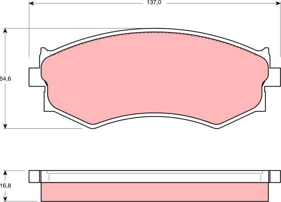 TRW GDB765 - Brake Pad Set, disc brake autospares.lv