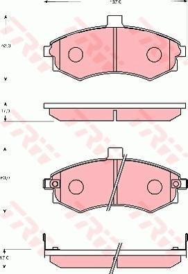 TRW GDB7665 - Brake Pad Set, disc brake autospares.lv