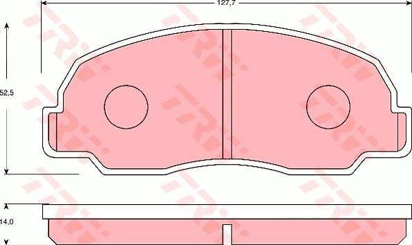 TRW GDB7192 - Brake Pad Set, disc brake autospares.lv